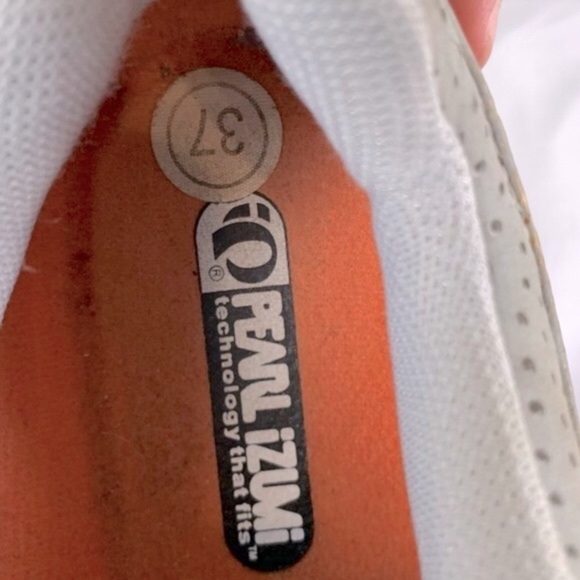 Pearl Izumi Gray Blue 5053 Cycling Lace Up Low Top Mesh Sneakers US 6 Euro 37 - Picture 8 of 9